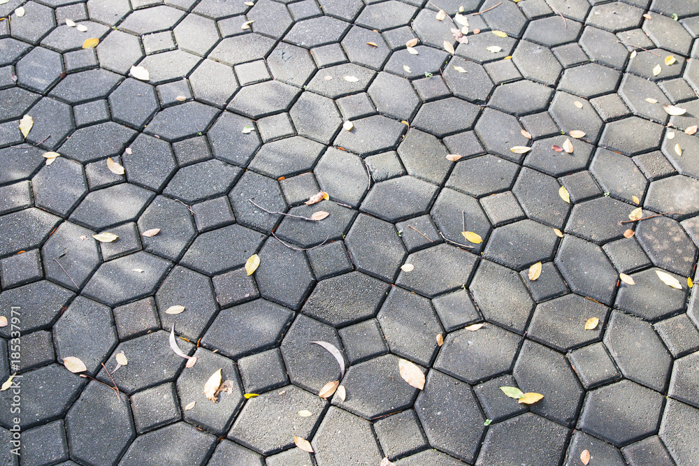 pattern of grey brick block texture background.