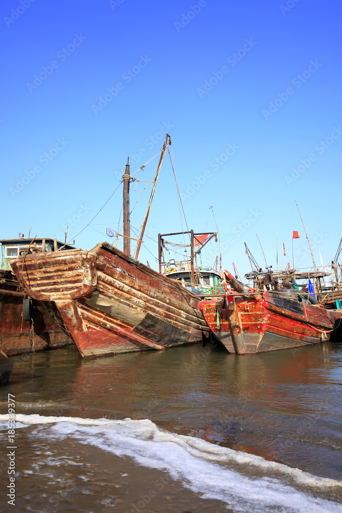 Fototapeta premium Fishing boats in the harbour