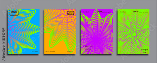 Creative colored cover. Cover design.