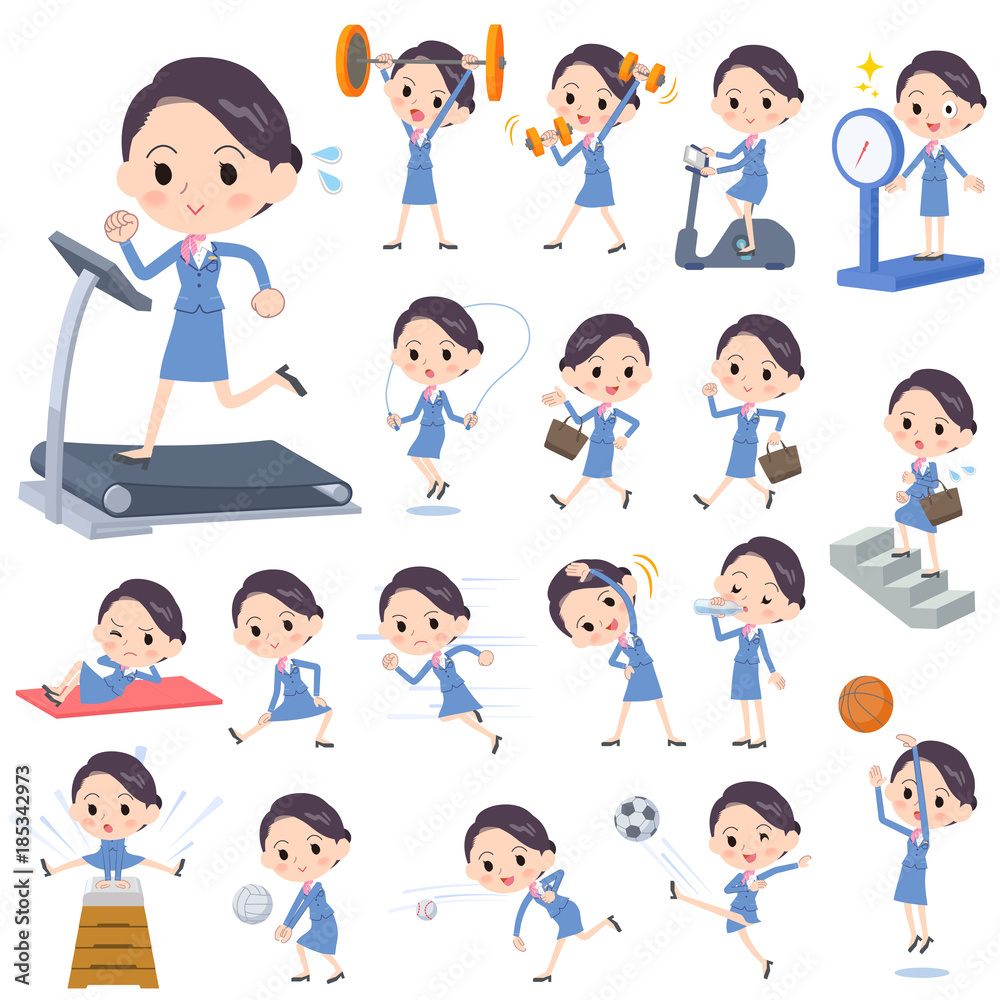 Cabin attendant blue women_Sports & exercise Cabin attendant blue women_Sports & exercise