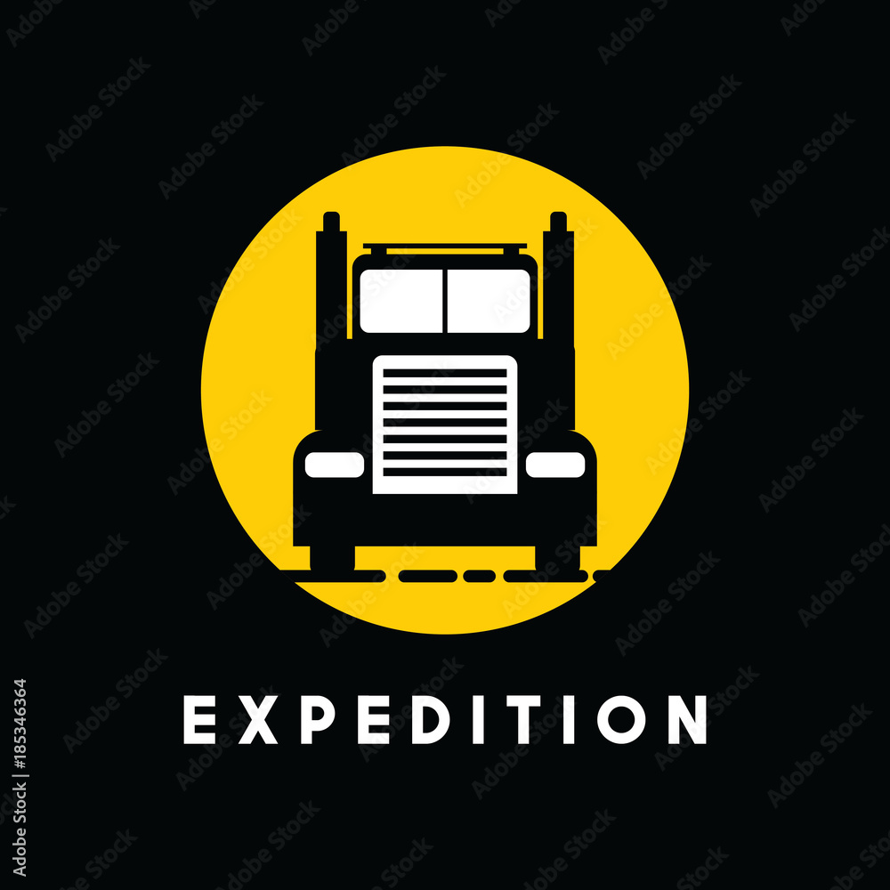Truck Expedition Vector Template Design