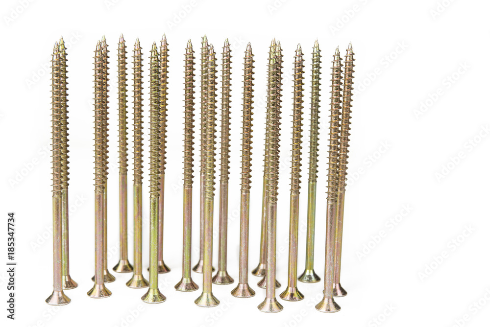 Waxed single thread, multipurpose wood screw long on the white