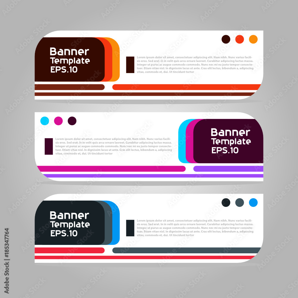 Banner template for business presentation Banner template for business presentation