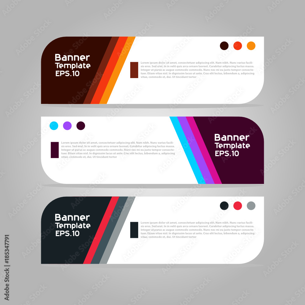 Banner template for business presentation Banner template for business presentation