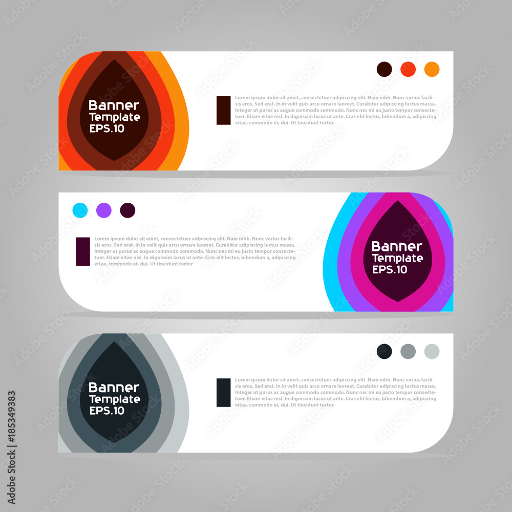 Banner template for business presentation Banner template for business presentation