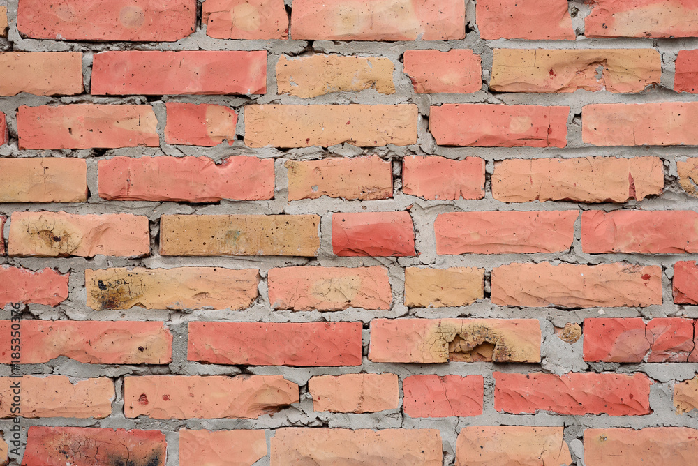 Obraz premium Brick texture with scratches and cracks