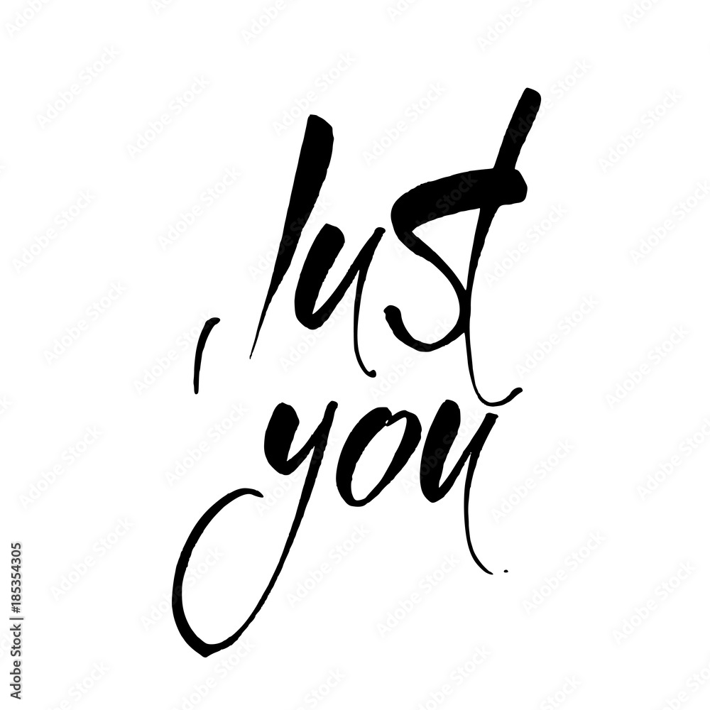 Obraz premium just you lettering