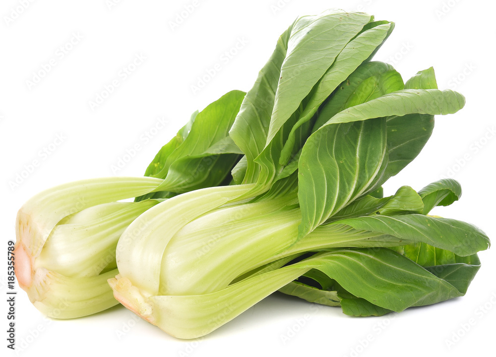Bok choy vegetable on white background Bok choy vegetable on white background