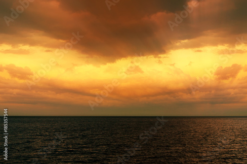 Sunset on the Sea 