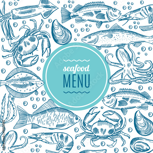 seafood design. Form style