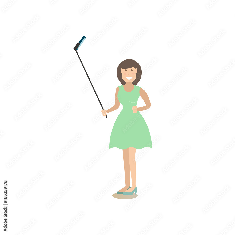 Tourist people vector illustration in flat style Tourist people vector illustration in flat style