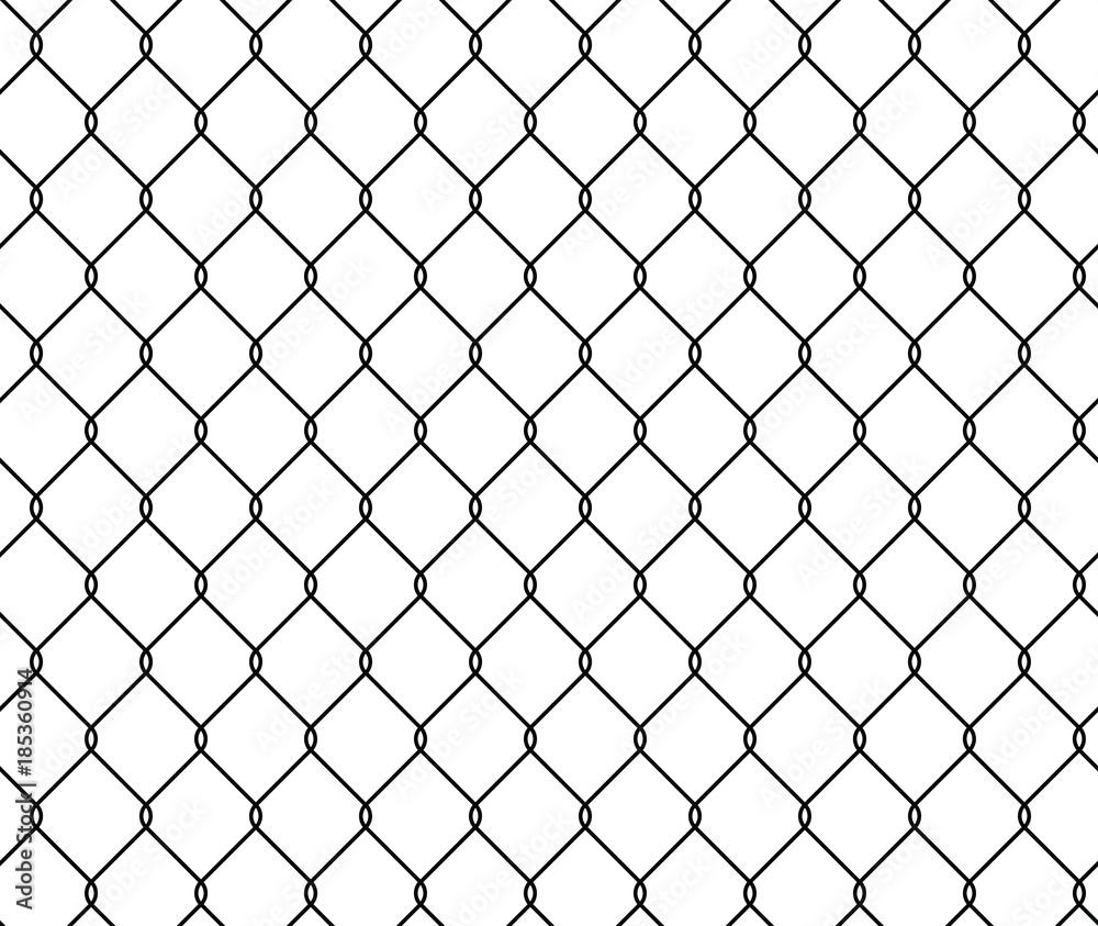 Vecteur Stock Seamless texture metal wire fence, vector illustration grid  template. | Adobe Stock