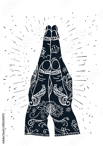 Element yoga mudra hands namaste