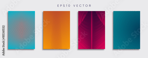 Vector cover designs. Future Poster template. Smartphone modern background set.