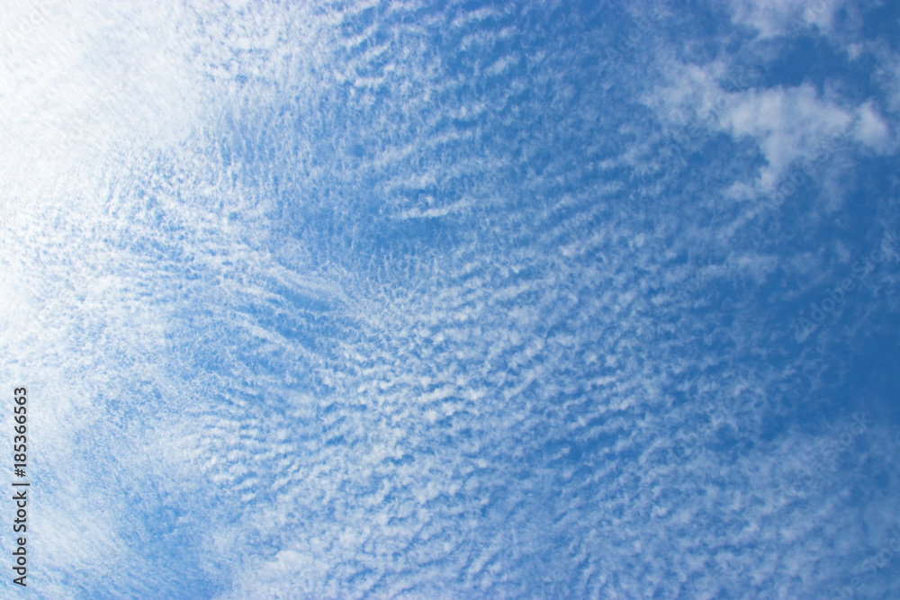 Blue sky white clouds ,Abstract nature ,Textured pattern background ,gradient.