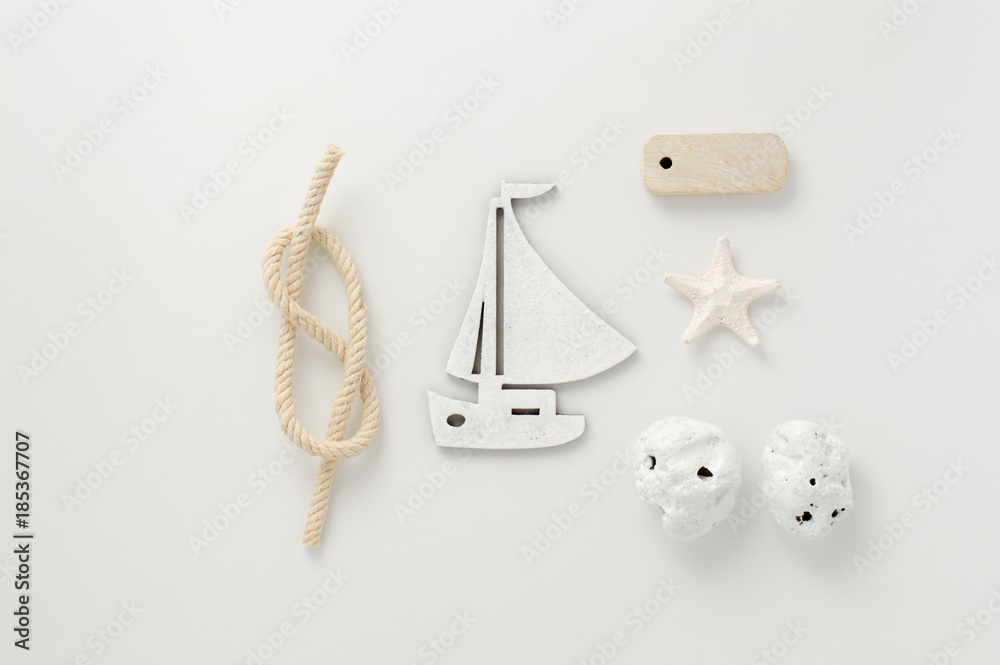 White ocean items. White ocean items.