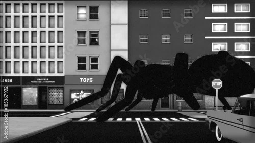 Giant Spider Attack Animation