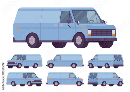 Blue van set