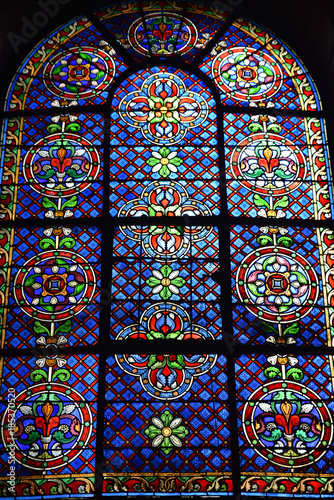 Vitraux de l'église Saint-Germain-des-Prés à Paris, France