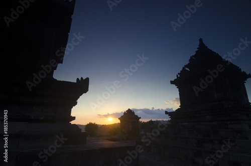 Sunset at Barong Temple, Yogyakarta, Indonesia