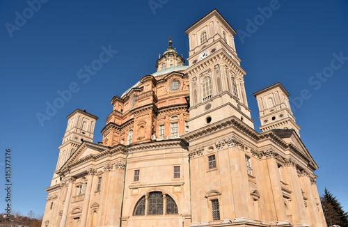 Sanctuary of Vicoforte, Cuneo (Italy). The sanctuary has the largest elliptical dome in the world photo