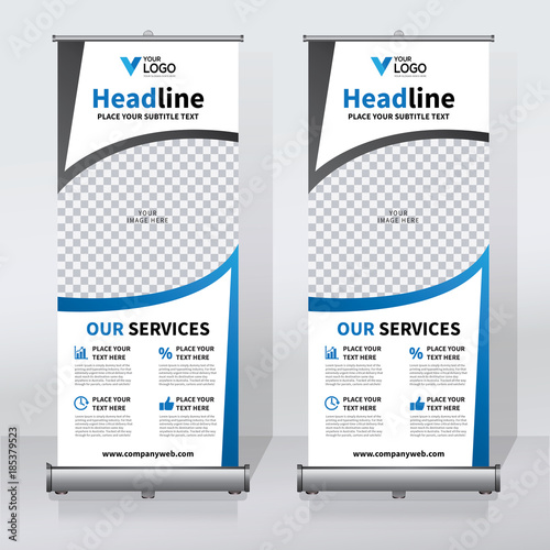 Roll up sale banner design template, abstract background, pull up design, modern x-banner, rectangle size.