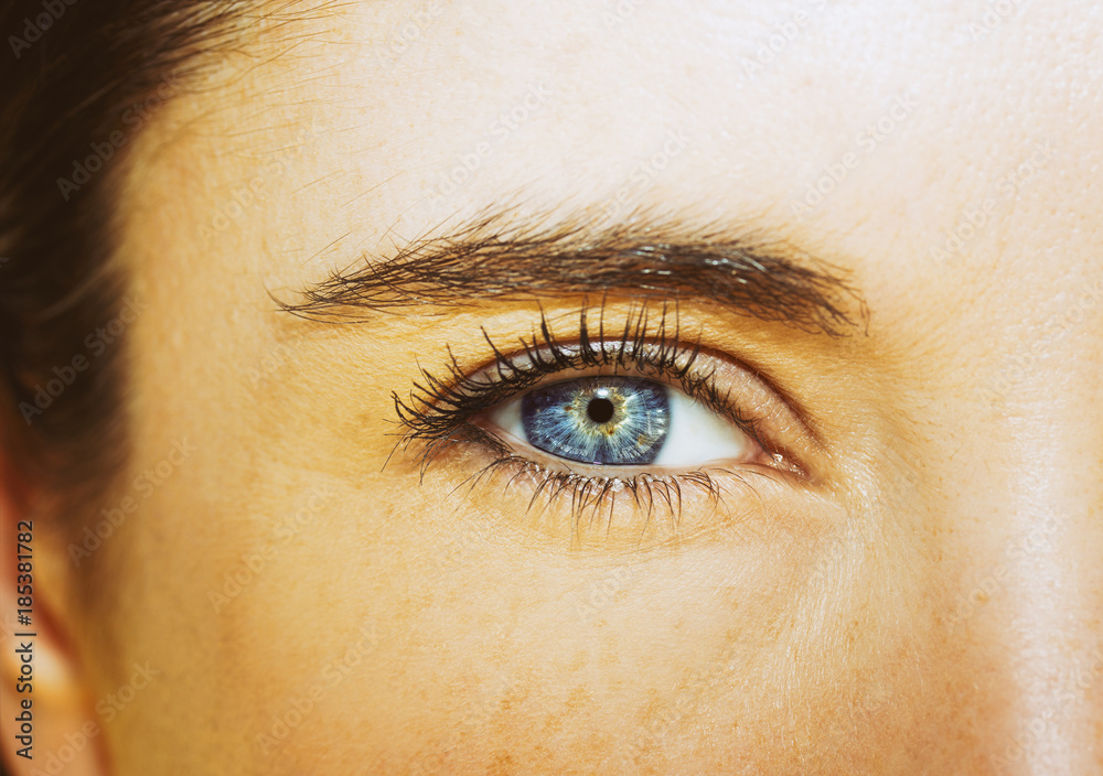 Obraz premium A beautiful insightful look woman's eye. 