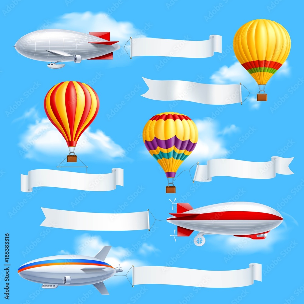 Fototapeta premium Advertising Banners Composition