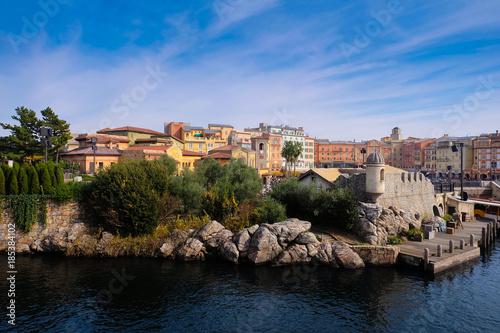 Old town heritage cityscape in Italy.