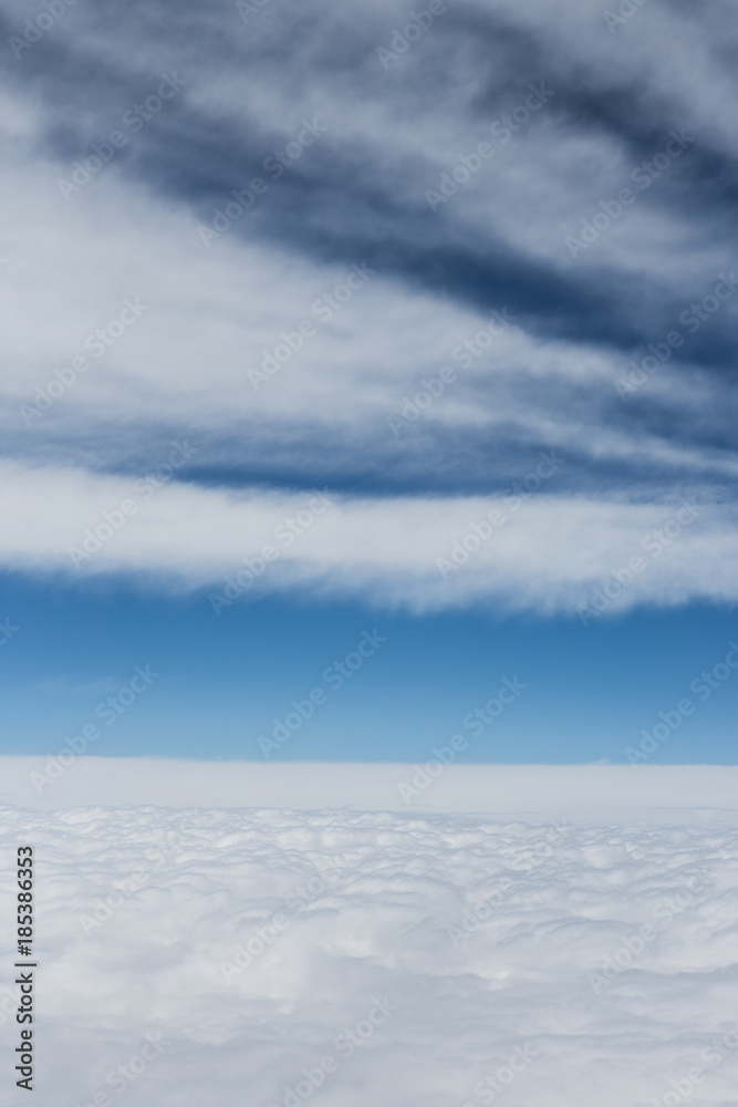 Clouds and intensive blue sky - high format Clouds and intensive blue sky - high format