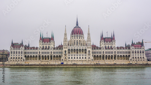 Parliament buildings in Budapest, Hungary