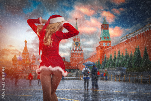 Photos Sexy Santa Claus before the New Year.