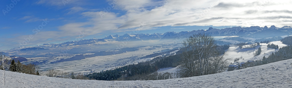 Winter, Längenberg, Schweiz 