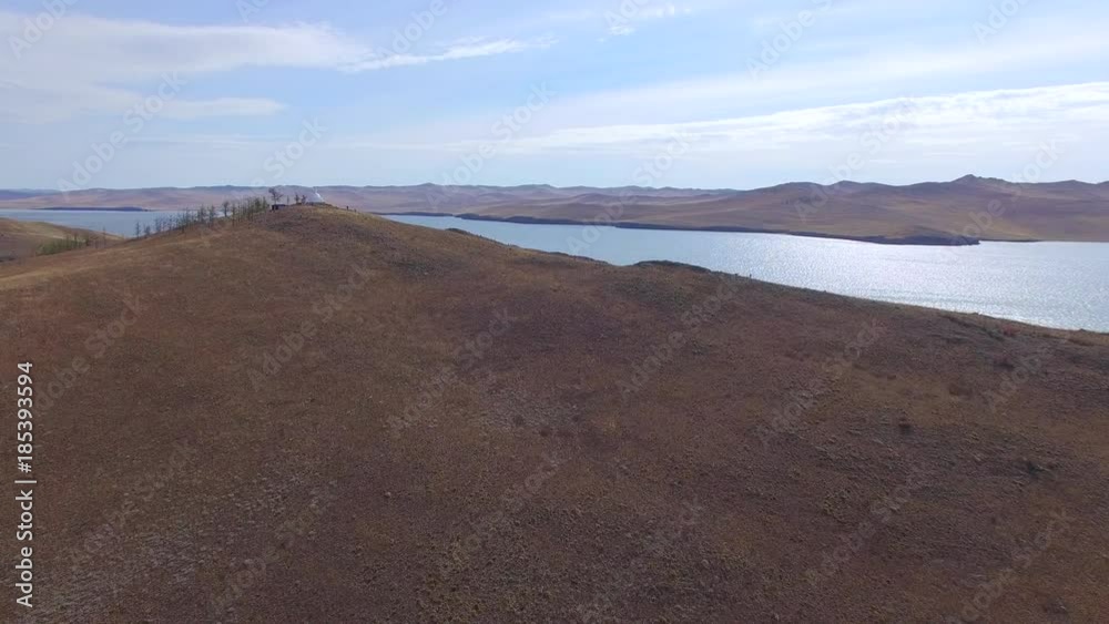 Aerial photography. Autumn. Lake Baikal. Small Sea Aerial photography. Autumn. Lake Baikal. Small Sea