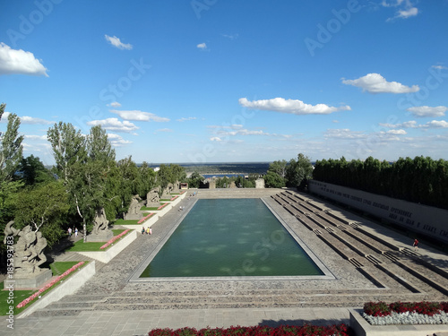 Lake of tears on the Mamaev Kurgan in Volgograd