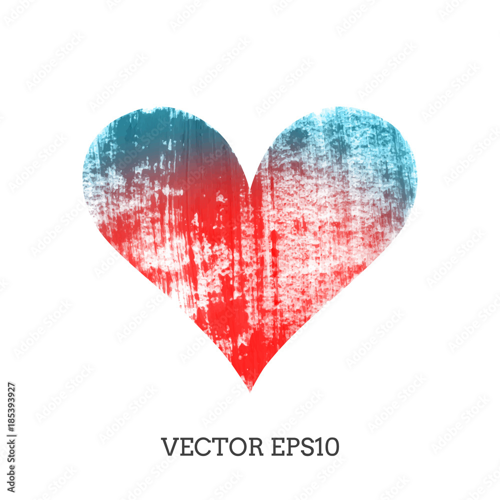 Love the character grunge. Heart on a white background. Love the character grunge. Heart on a white background.