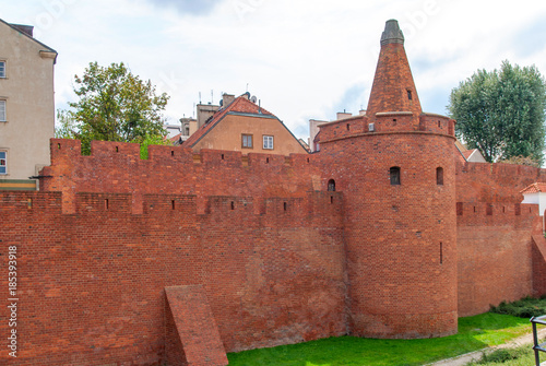 Medieval fortress in the center of Warsaw.