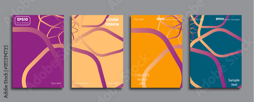Creative colored cover. Cover design.