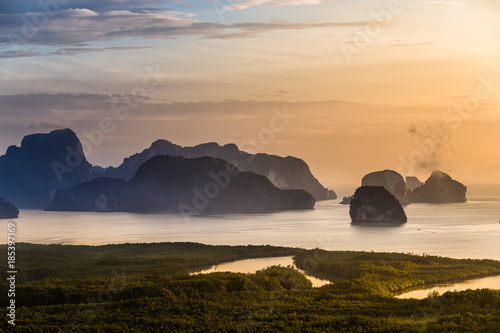 Sametnangshe beautiful new landmark of Phangnga provine Thailand. photo