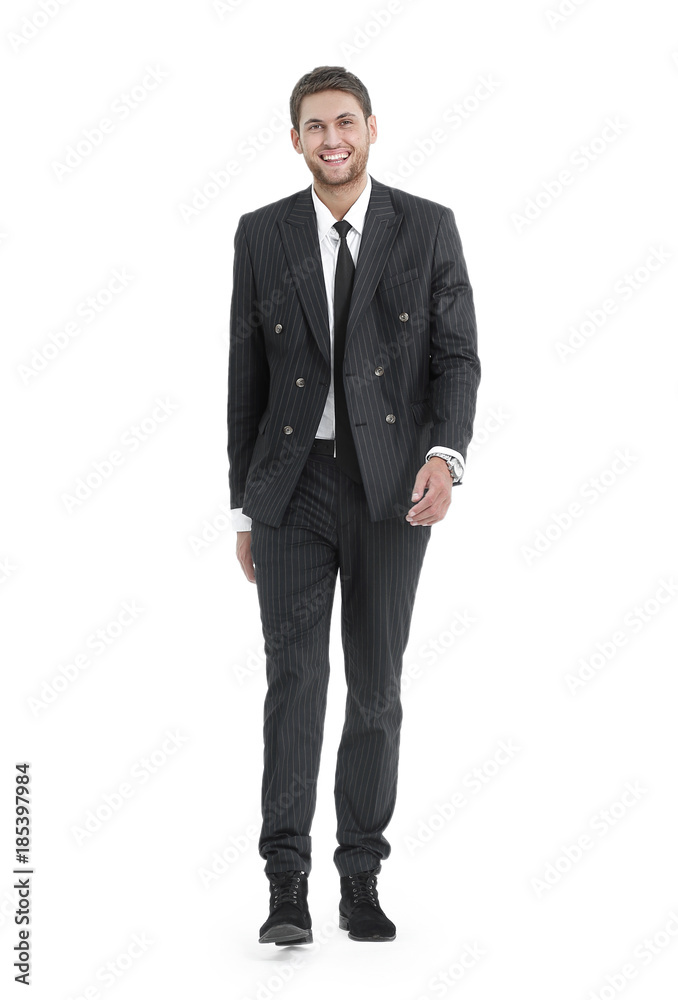full growth.portrait of smiling modern businessman full growth.portrait of smiling modern businessman