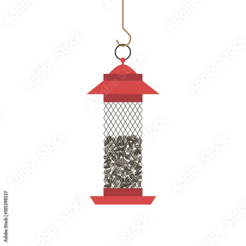 Birds feeder with seeds icon