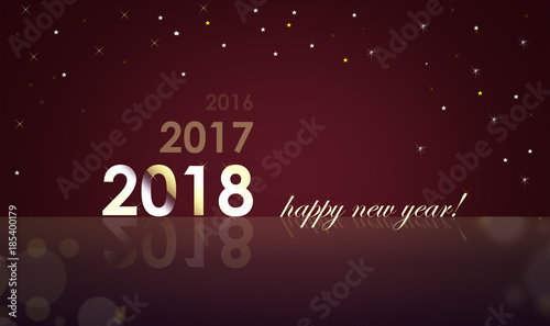 Neujahrs Karte zu verschenken 2018 rot