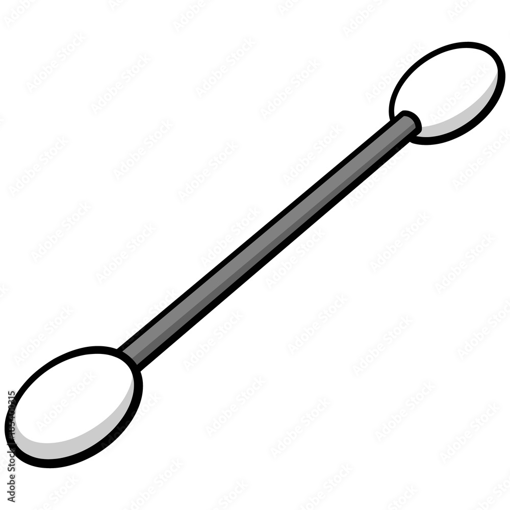 Vecteur Stock Cotton Swab Illustration A vector cartoon illustration
