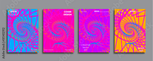 Creative colored cover. Cover design.