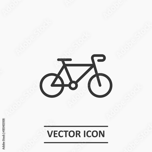 Outline bike  icon illustration vector symbol	