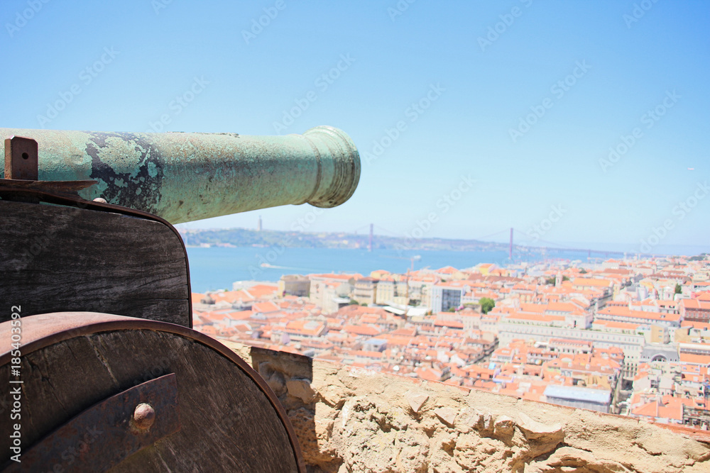 Canon et vue sur Libonne Portugal