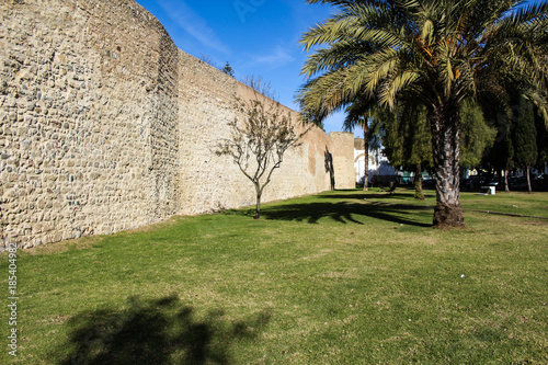 Old streets of Faro city in Portugal