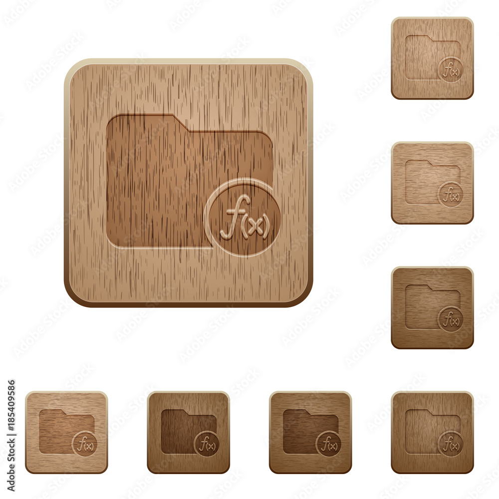 Directory functions wooden buttons Directory functions wooden buttons
