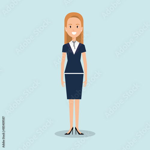 Kobieta w pozycji stojącej ilustracja