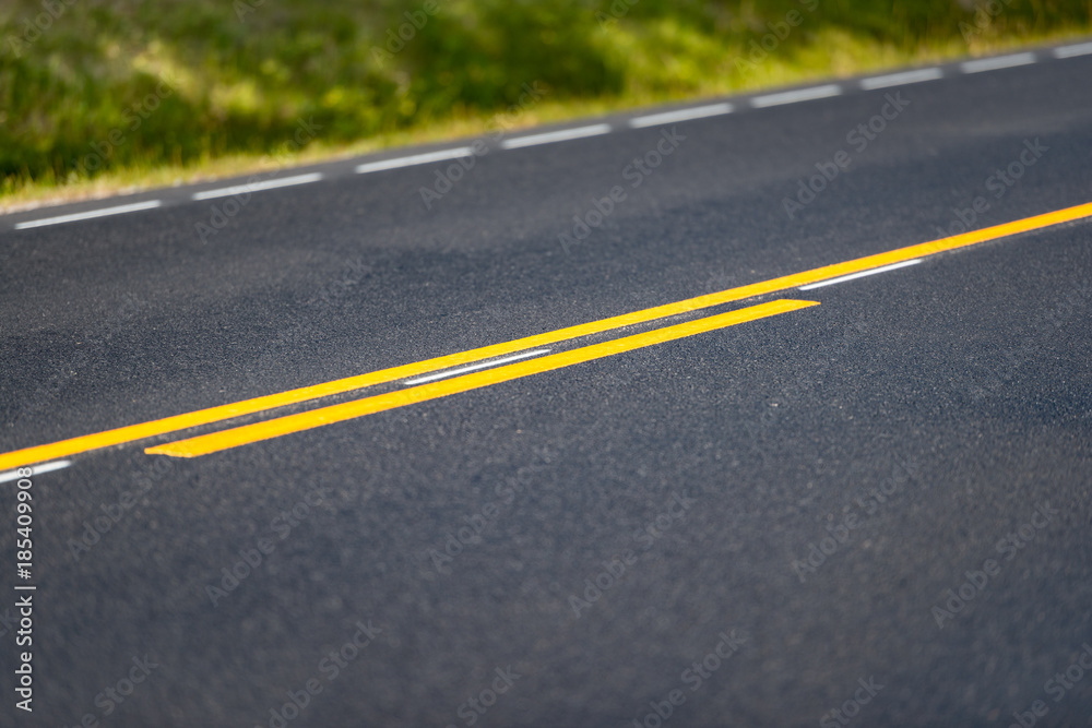 Fototapeta premium Asphalt on road close up detailed view